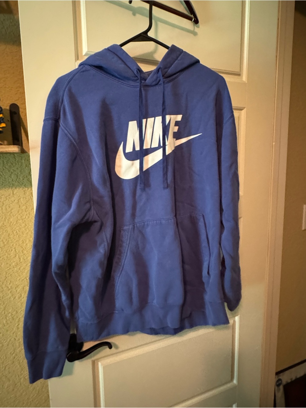 Nike Purple Pullover Hoodie with White Logo